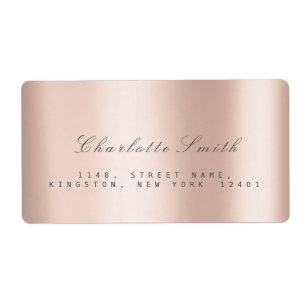 Minimalism Pink Rose Blush Return Address Labels