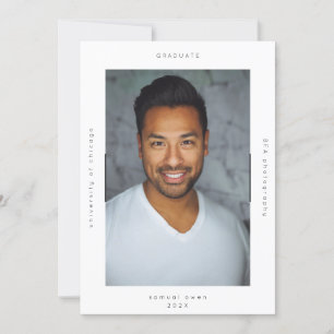 Minimalism Portrait Photo College University Announcement