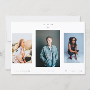Minimalism Portrait Three Photo College University Announcement