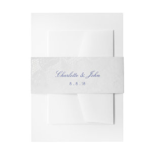 Minimalism Silver Foil Return Address Labels Invitation Belly Band