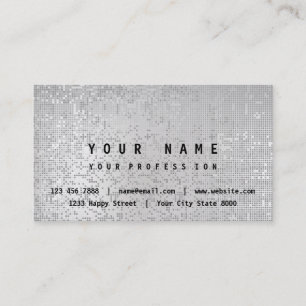 Minimalism Silver Grey Vip Consulting Finances Business Card