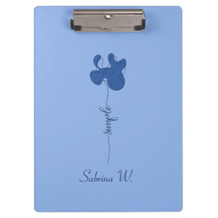 Minimalism Simple Flower Clipboard