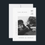 Minimalism Typography Save The Date<br><div class="desc">This simple save the date card features minimalism style typography design and two customisable photos for your modern wedding.</div>