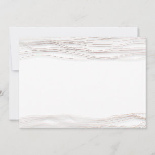 Minimalism White Rose Grey Abstract Delicate Lines Invitation