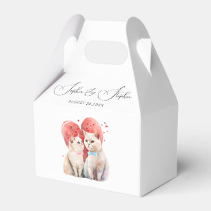 Minimalism with a Cats Wedding Favour Box