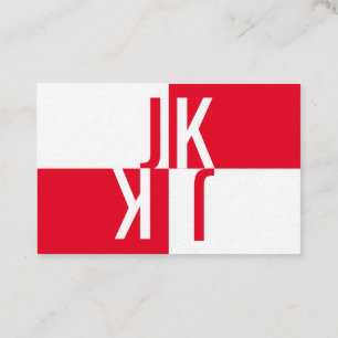 Minimalismus in rot visitenkarte business card