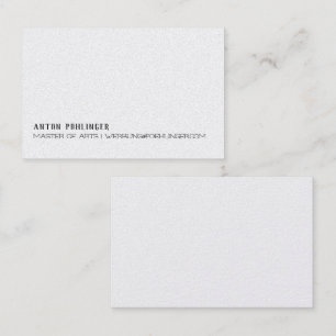 Minimalismus in schwarz weiß visitenkarte business card