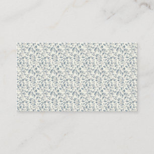 Minimalist 1940s Eucalyptus Slate Blue Sprig Business Card