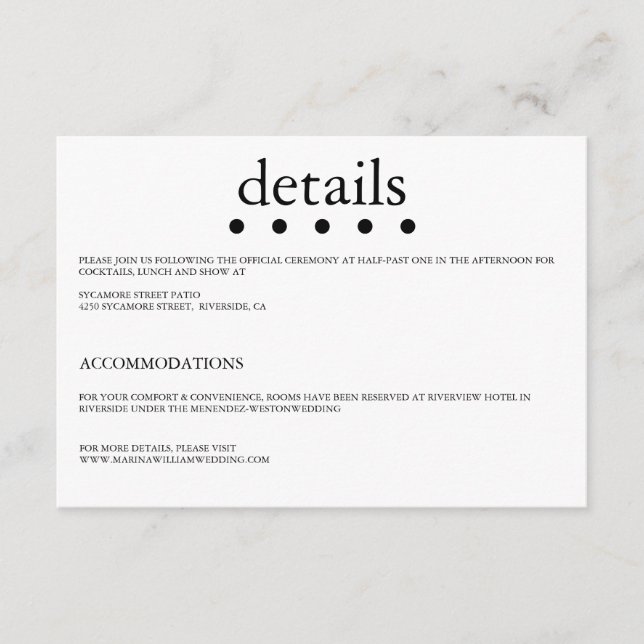 Minimalist-1 B&W Details Enclosure Cards (Front)