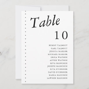 Minimalist-1 B&W Table Number 10