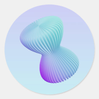 Minimalist_1 Classic Round Sticker