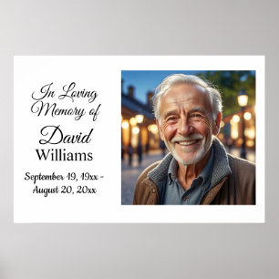 Minimalist 1 Special Photo Celebration of Life Poster