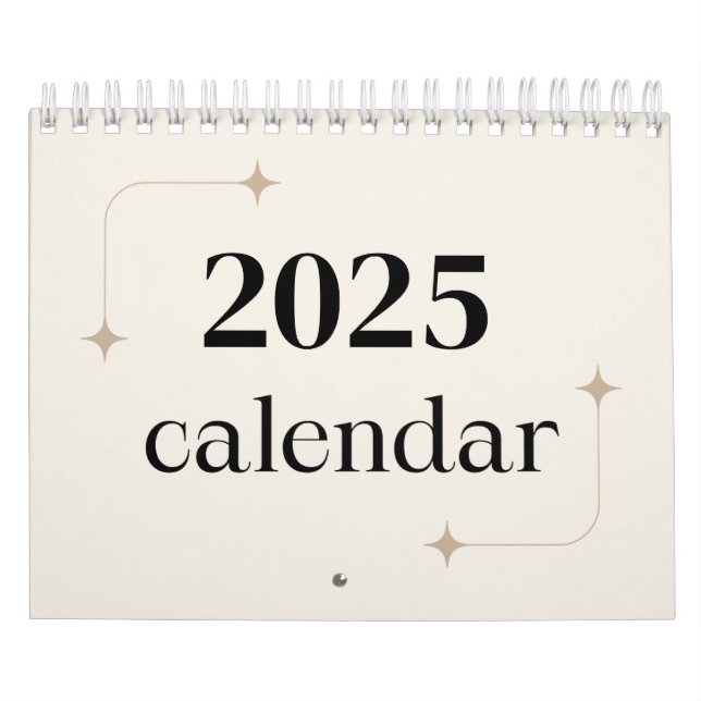 Minimalist 2025 Desk Planner Calendar (Cover)