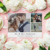 Minimalist 3 Photo Wedding