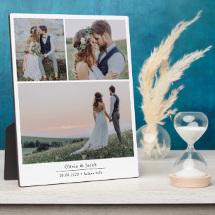 Minimalist 3 Pictures Wedding Photo Frame