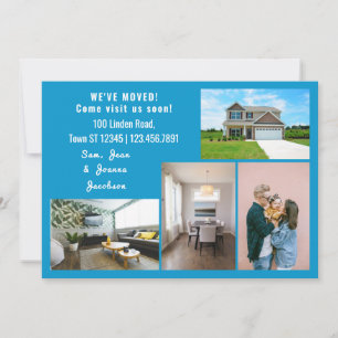 Minimalist 4 Photos We Moved Moving Announcement