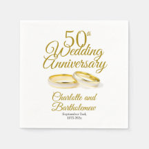 Minimalist 50th Wedding Anniversary Party
