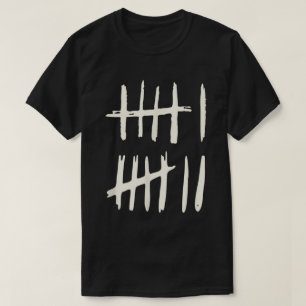 Minimalist 6-7 Tally Mark Design T-Shirt