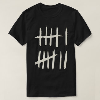 Minimalist 6-7 Tally Mark Design T-Shirt