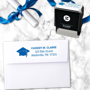 Minimalist 8th Grade Graduation Address Self-inking Stamp