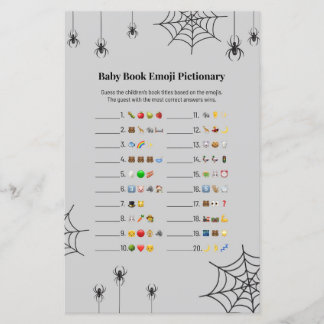 Minimalist A Little Boo Emoji Pictionary Game