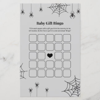Minimalist A Little Boo Gender Neutral Bingo Game