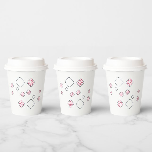 Minimalist Abstract art Paper Cups (Multi)