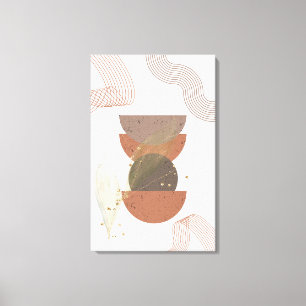 Minimalist Abstract Boho Design Canvas Print
