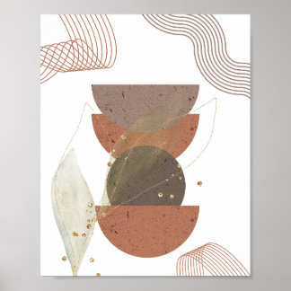 Minimalist Abstract Boho Design Poster