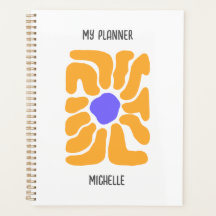Minimalist Abstract Boho Flower Planner