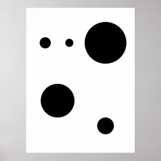 Minimalist Abstract Circle Art | Modern Geometric  Poster