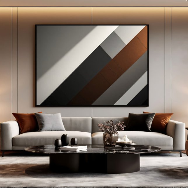 Minimalist Abstract Copper Accent Canvas Print (Creator Uploaded)