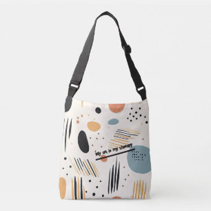 Minimalist, abstract, customisable crossbody bag