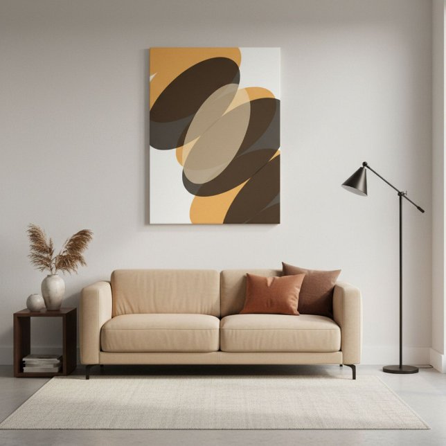 Minimalist abstract geometric shapes contemporary  canvas print (Creator Uploaded)