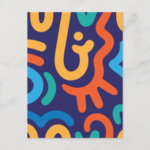 Minimalist abstract  holiday postcard