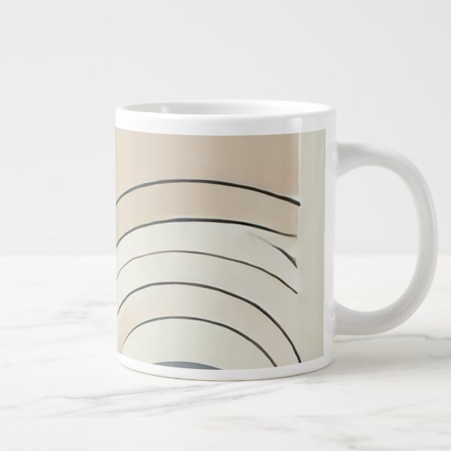 Minimalist Abstract Jumbo Mug (Right)