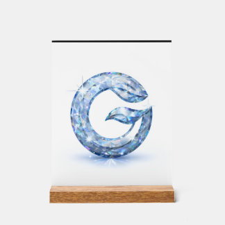 Minimalist Abstract Letter G Acrylic Sign