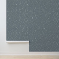 Minimalist Abstract Line Art on Grey