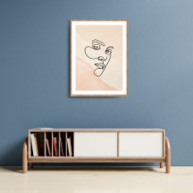 Minimalist Abstract Line Art Woman