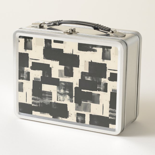 Minimalist Abstract  Metal Lunch Box (Front)