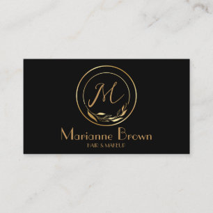 Minimalist Abstract Modern Black  Business Card