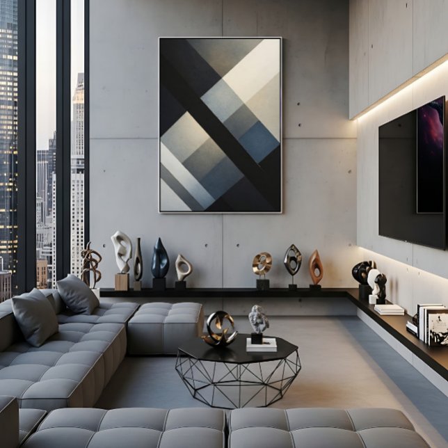 Minimalist Abstract Neutral Tones Canvas Print (Creator Uploaded)