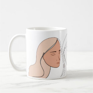 Minimalist Abstract Of Line Art Coffee Mug