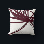 Minimalist Abstract Ribbons Cushion<br><div class="desc">Stylish pillow features a simple artistic abstract ribbon composition in burgundy and grey on a simple white background. This abstract composition is built on combinations of repeated ribbons, which are overlapped and interlaced to form a stylish abstract design. An elegant artistic decorative pillow for your bedroom or favourite chair, a...</div>