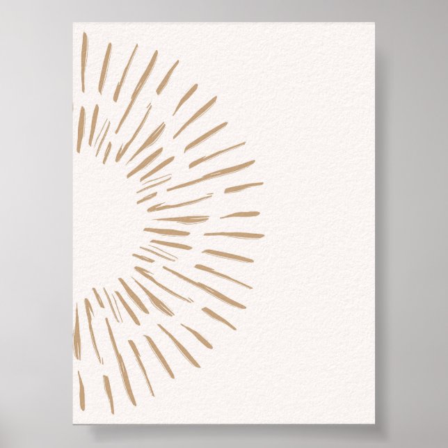 Minimalist Abstract Sun Rays Print (Front)