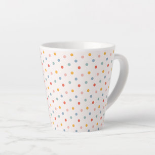 Minimalist Abstract Tiny Spots Pastel Earth Tones Latte Mug