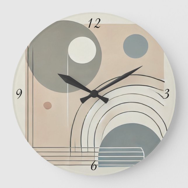 Minimalist Abstract Wall Clock (Front)