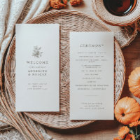 Minimalist Acorns & Pinecone Fall Wedding