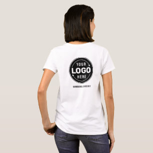 Minimalist Add Your Logo Employee Company Staff T-Shirt