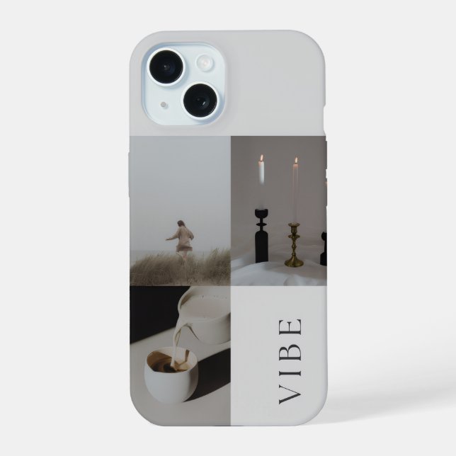 Minimalist aesthetic vibe phone case (Back)